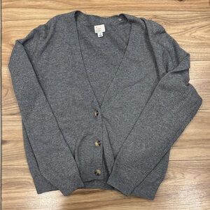 a new day Gray Button-Up Cardigan